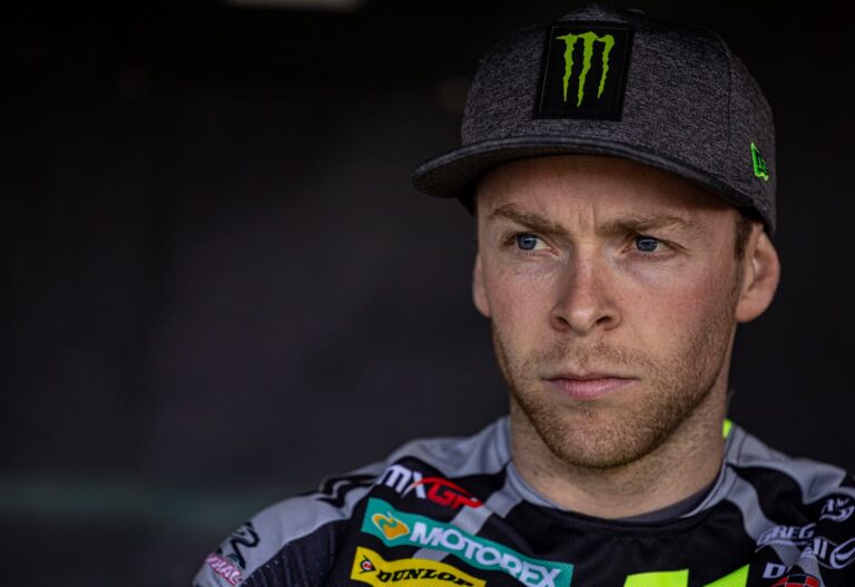 Romain Febvre on his first podium of the season