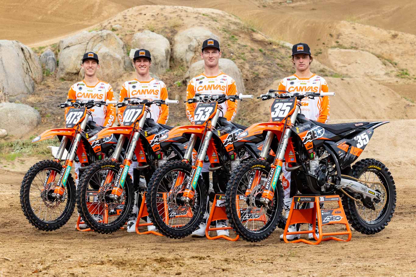 AEO Powersports KTM Riders lineup 2024 season