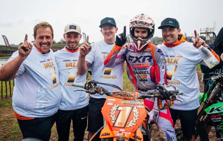 Cas Valk on winning the MX2 British Championship