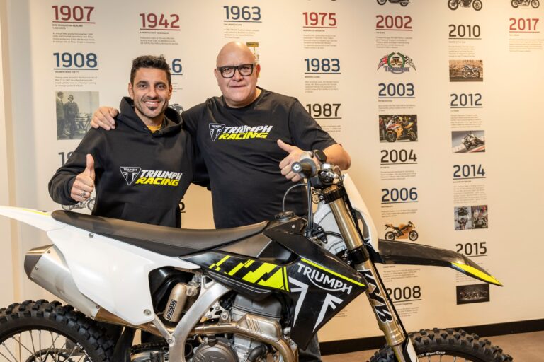 Triumph entra en el Nacional de motocross junto a Jezyk