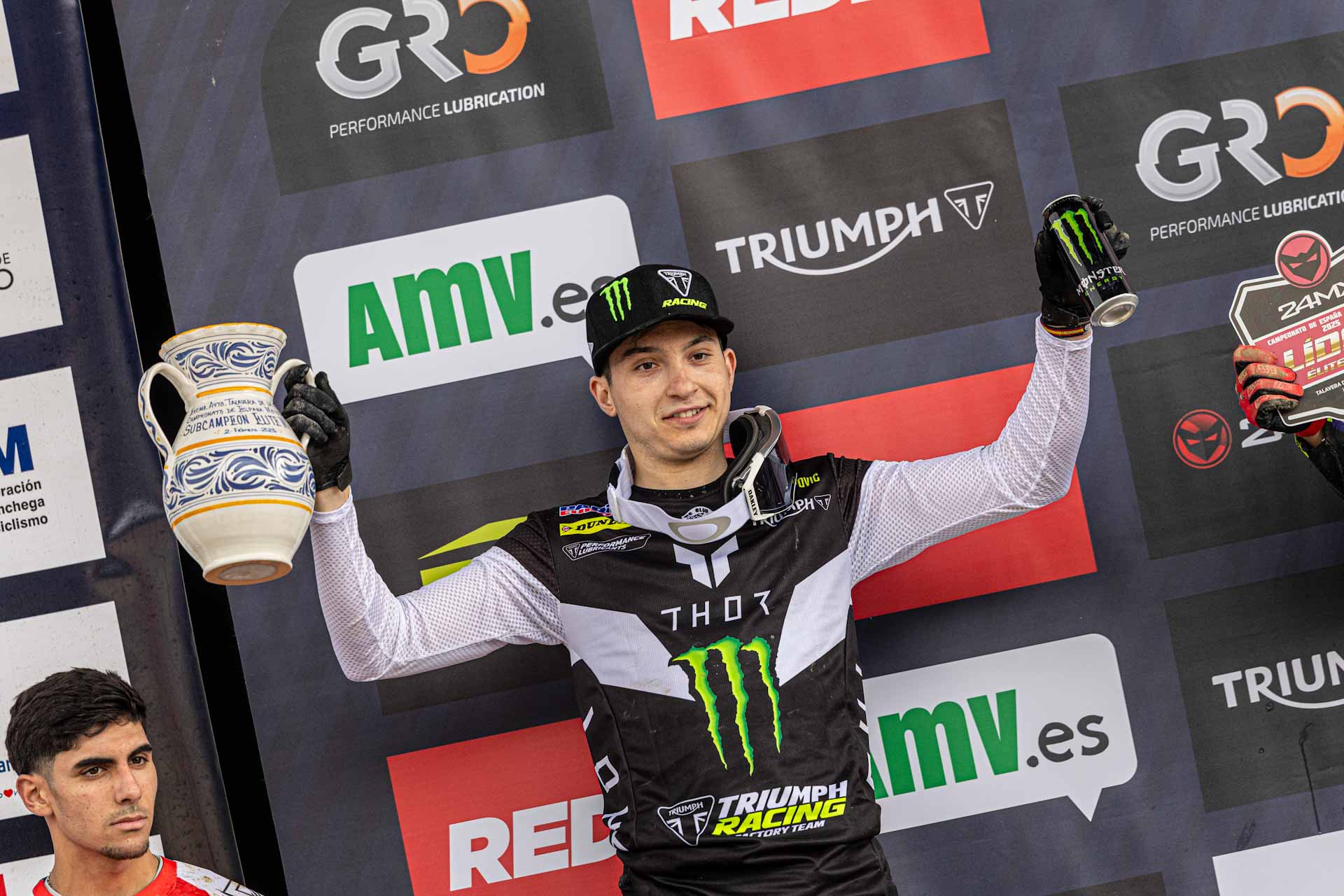 Guillem Farres on his Triumph debut at Spanish Motocross - MX1Onboard.com