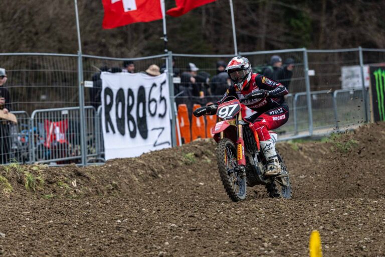 Historic first podium in EMX250 for Ducati in Swtizerland