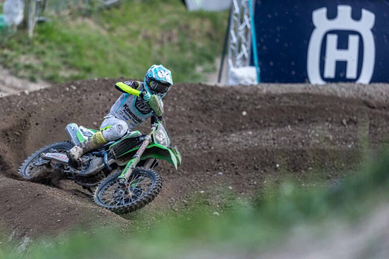 Mathis Valin on his first MX2 Season Podium at Trentino