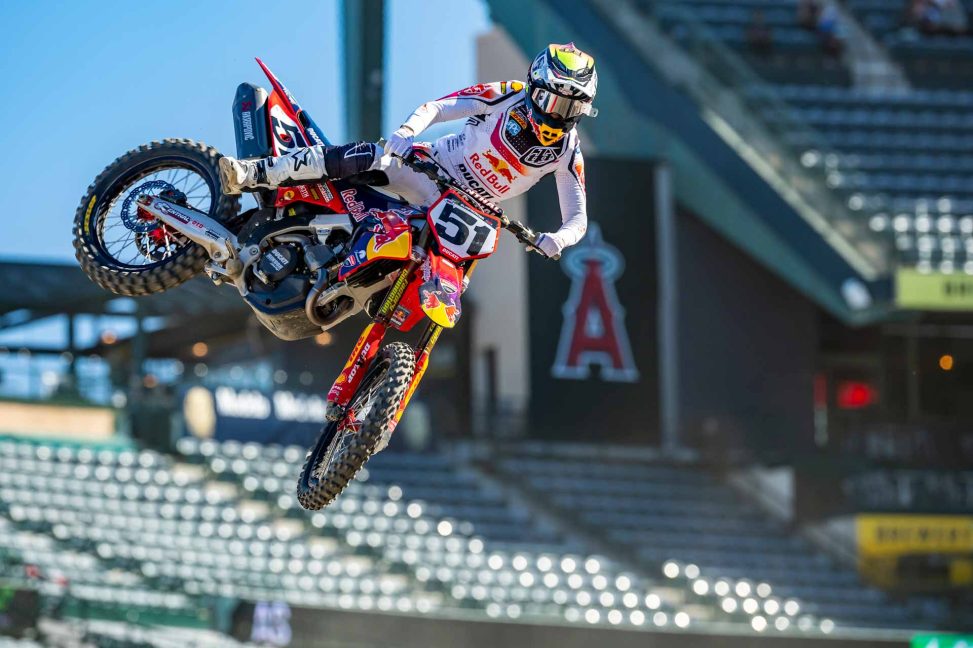 Justin Barcia at SMX World Championships Round 01 at Angel Stadium in Anaheim, CA, USA on January 10, 2026. // Garth Milan / Red Bull Content Pool // SI202601120010 // Usage for editorial use only //