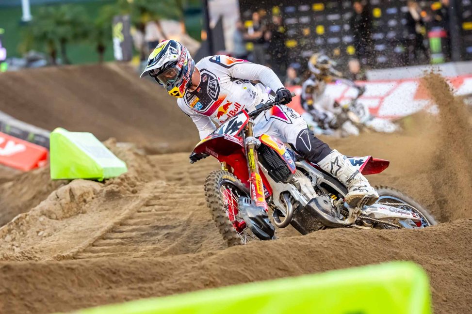 Dylan Ferrandis at SMX World Championships Round 01 at Angel Stadium in Anaheim, CA, USA on January 10, 2026. // Garth Milan / Red Bull Content Pool // SI202601120016 // Usage for editorial use only //