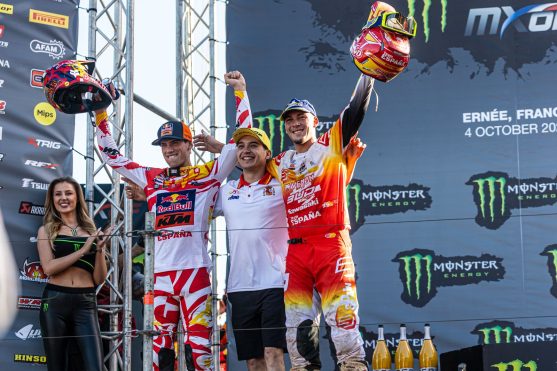Podio España Motocross de las Naciones 2026
