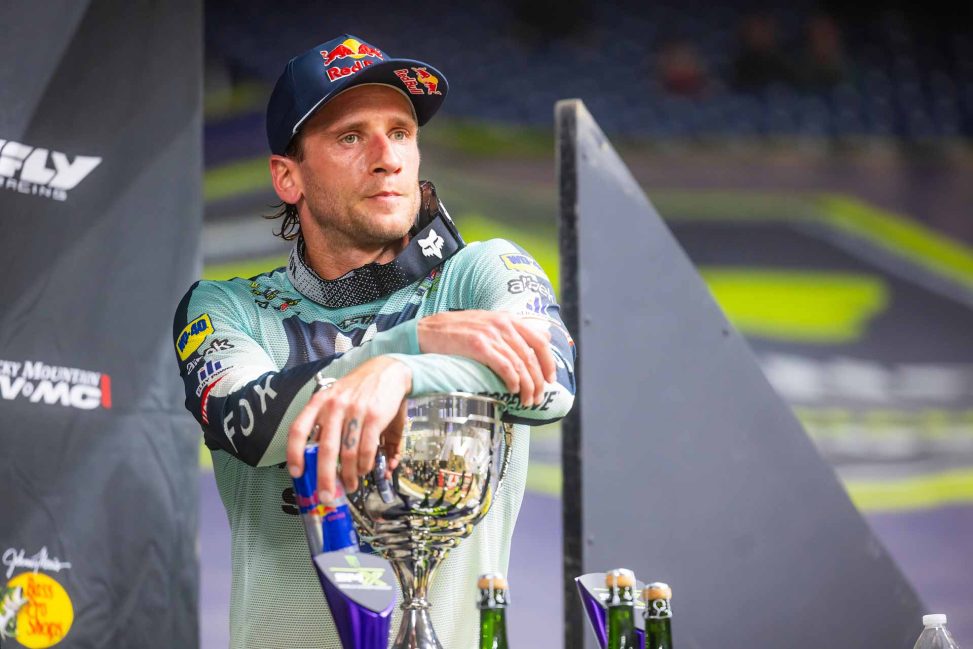 Ken Roczen at SMX World Championships Round 11 at Ford Field in Detroit, Michigan, USA on March 28, 2026. // Garth Milan / Red Bull Content Pool // SI202603300525 // Usage for editorial use only //