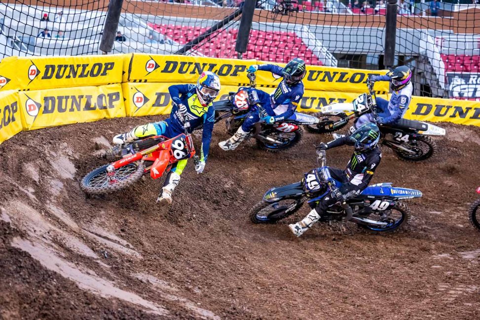 Hunter Lawrence competes at Round 17 of the AMA Supercross Series at Rice Eccles Stadium in Salt Lake City, UT, USA on 07 May, 2022. // Garth Milan / Red Bull Content Pool // SI202205082894 // Usage for editorial use only //