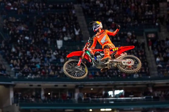 Jett Lawrence in AMA Supercross Series Round 01 at Angel Stadium in Anaheim, CA, USA on January 06, 2024. // Garth Milan / Red Bull Content Pool // SI202401080079 // Usage for editorial use only //