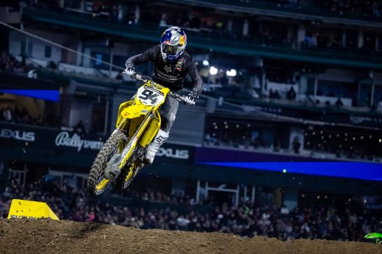 Ken Roczen races at Round 4 of the AMA Supercross Series at Angel Stadium in Anaheim, CA, USA on 28 January, 2023. // Garth Milan / Red Bull Content Pool // SI202301300064 // Usage for editorial use only //