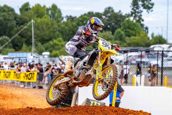 Ken Roczen races at Round 1 of the AMA SuperMotoCross Series at Charlotte Motor Speedway in Concord, NC, USA on 09 September, 2023. // Garth Milan / Red Bull Content Pool // SI202309110637 // Usage for editorial use only //