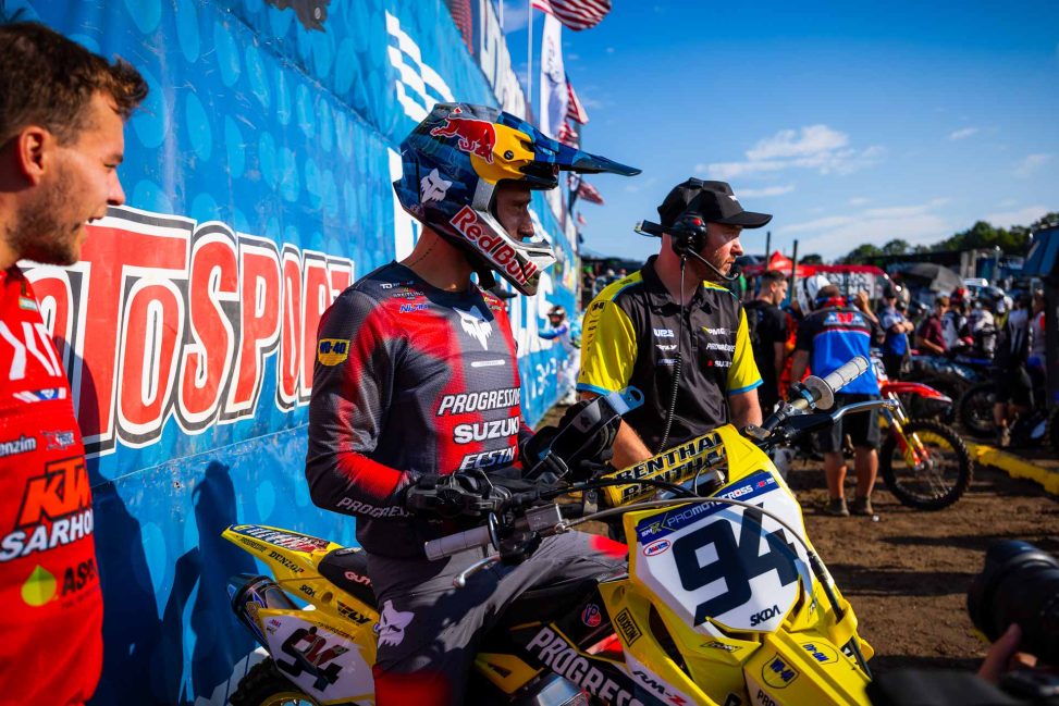 Ken Roczen at AMA Motocross Series Round 09 at Unadilla Motocross Park in New Berlin, NY, USA on 10 August, 2024. // Garth Milan / Red Bull Content Pool // SI202408120086 // Usage for editorial use only //