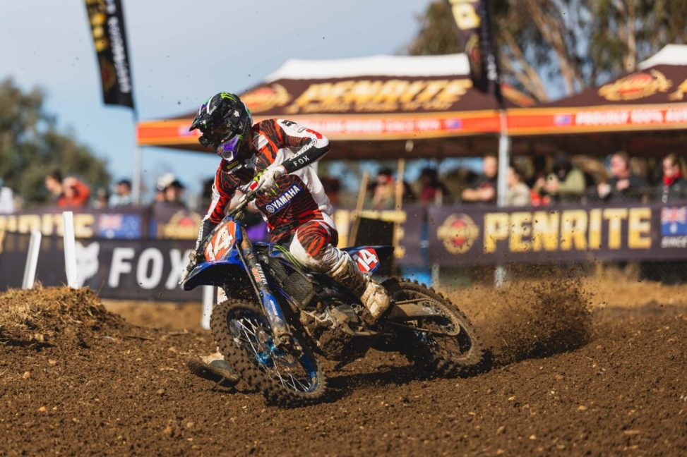 MX1 Race 1 at Round 6 ProMXChampionship
Image Details
Camera: Canon Canon EOS R3
Lens: Canon RF 100-300mm F2.8L IS USM
f 2.8
1/2000 sec
ISO 100
Credit: Marc Jones/Foremost Media
Date: 6 July 2025