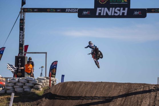 MX1 Race 1 at Round 1 2024 ProMX Championship, Wonthaggi,Victoria.
Image Details
Camera: Canon Canon EOS R3
Lens: Canon RF 70-200mm F2.8L IS USM
f 2.8
1/2000 sec
ISO 100
Credit: Marc Jones/Foremost Media
Date: 17 March 2024