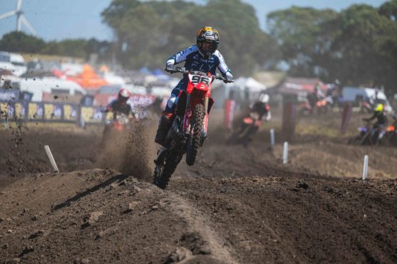 MX1 Race 1 at Round 1 2024 ProMX Championship, Wonthaggi,Victoria.
Image Details
Camera: Canon Canon EOS R3
Lens: Canon RF 70-200mm F2.8L IS USM
f 2.8
1/2000 sec
ISO 160
Credit: Marc Jones/Foremost Media
Date: 17 March 2024