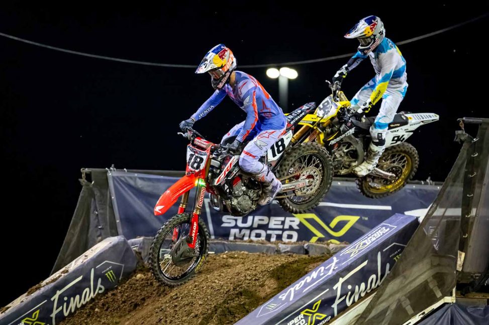 Jett Lawrence races at Round 2 of the AMA SuperMotoCross Series at Chicagoland Motor Speedway in Joliet, IL, USA on 16 September, 2023. // Garth Milan / Red Bull Content Pool // SI202309180099 // Usage for editorial use only //